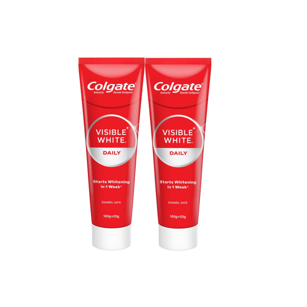 Colgate Visible White Toothpaste Teeth Whitening Saver Pack (240g)