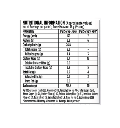 Saffola Classic Masala Oats - 38g