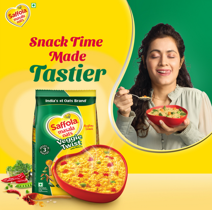 Saffola Masala Oats Veggie Twist - 38g