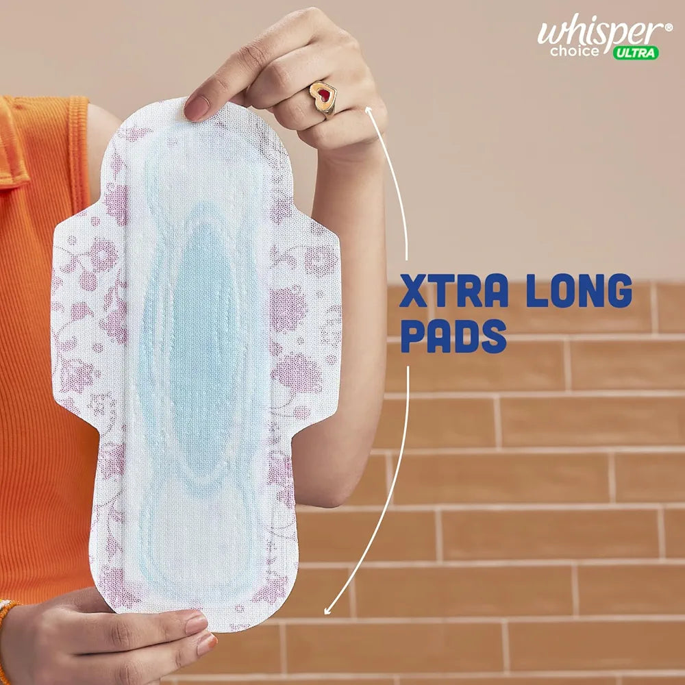 Whisper Choice Sanitary Pads for Women XL - 6N