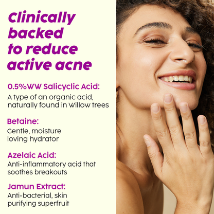 Plix Jamun Active Acne Face Wash Cleanser - 100ml
