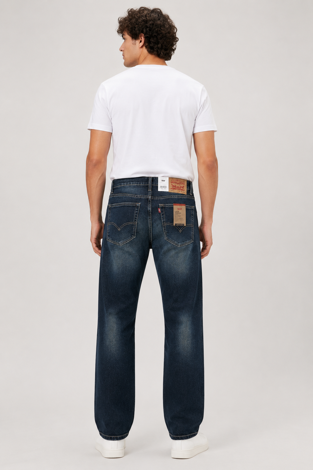 LEVI'S Mens 505 Mid Rise Straight Fit Cotton Stretch Blend Jeans