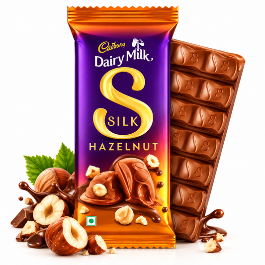 Cadbury Dairy Milk Silk Hazelnut Milk Chocolate Bar - 54 g