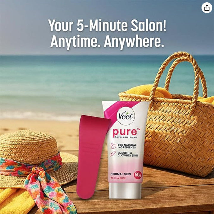 Veet Aloe & Rose Normal Skin Hair Removal Cream - 30g