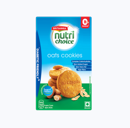 Britannia NutriChoice  Oats Cookies (Diabetic Friendly) - 150g