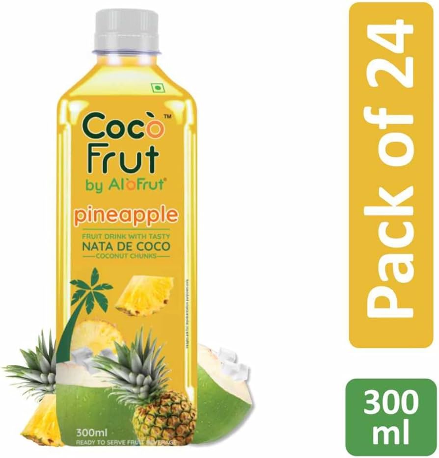 Coco Frut Pineapple Fruit Drink with Nata De Coco – 300ml