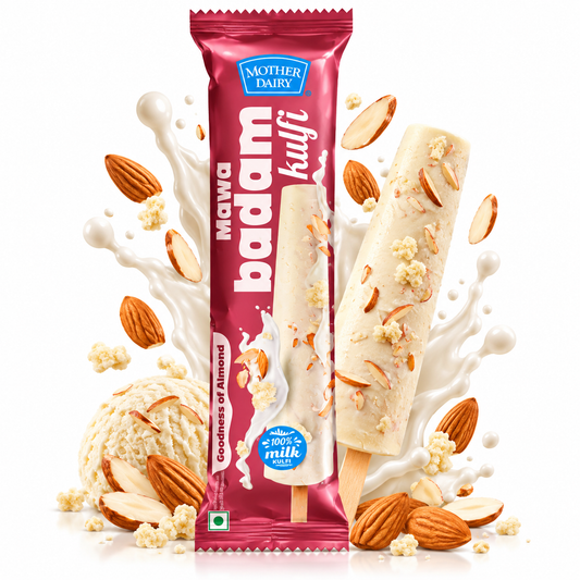 Mother Dairy Mawa Badam Kulfi - 55g