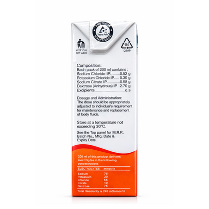 Ranbaxy ORS Orange Flavour Liquid 200ml