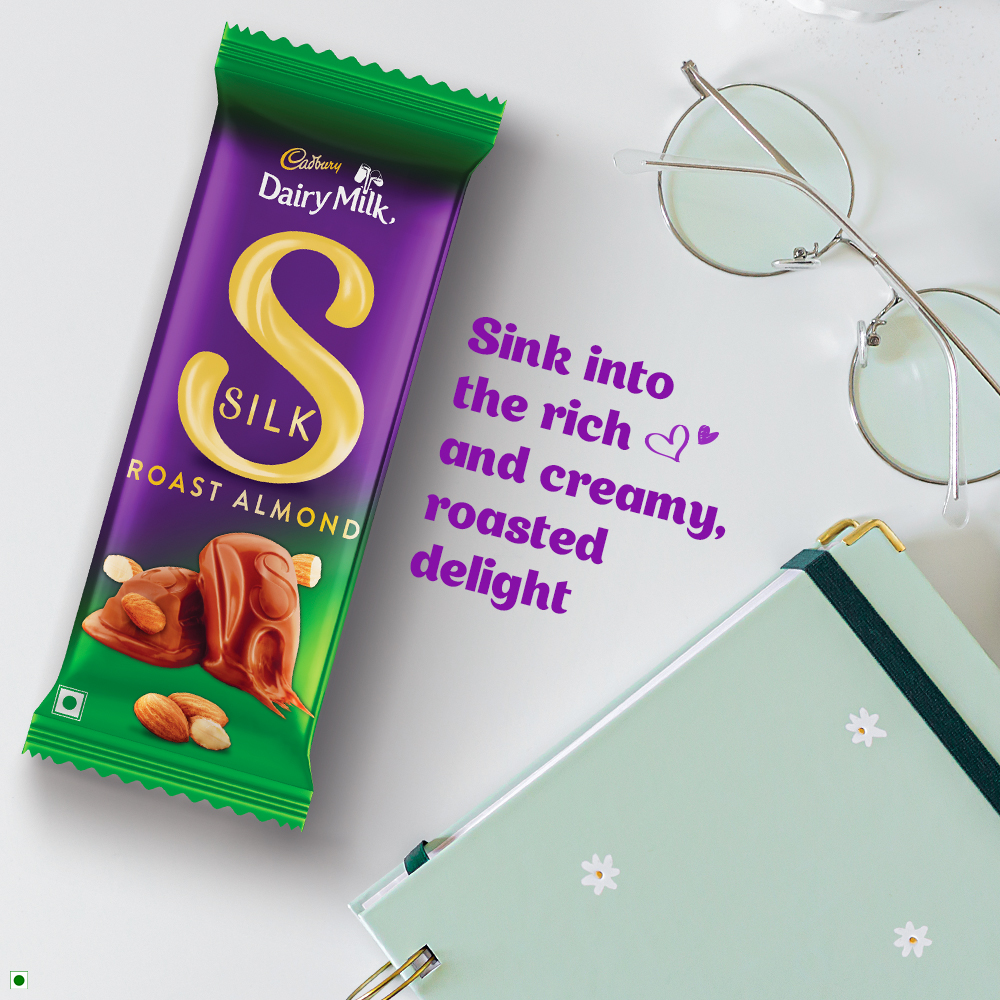 Cadbury Dairy Milk Silk Roast Almond Milk Chocolate Bar - 52g