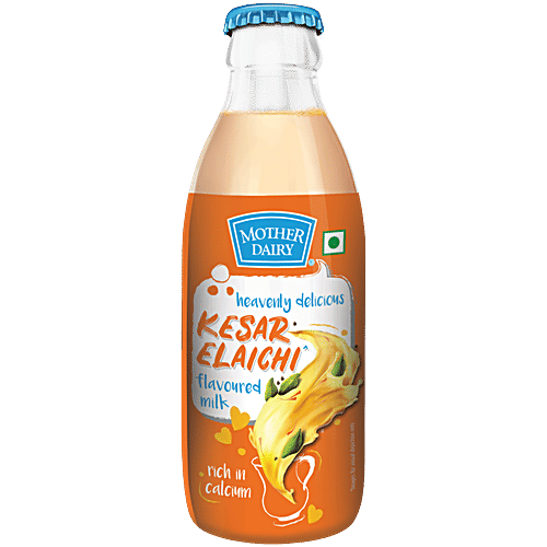 Mother Dairy Kesar Elaichi Flavoured Milk - 180ml