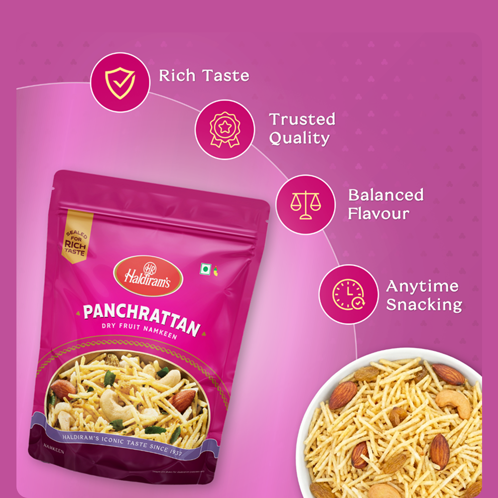 Haldiram's Panchratan Mixture Namkeen - 400g