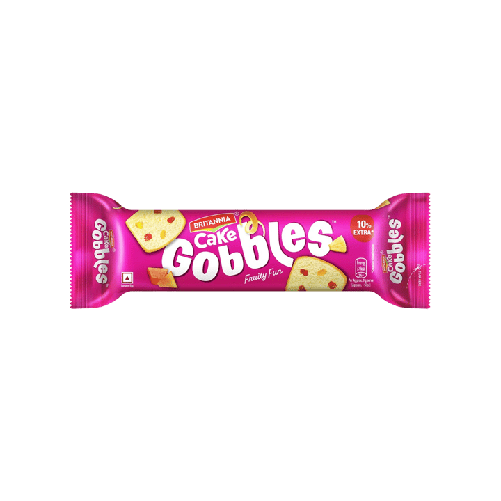 Britannia Gobbles Fruit Slice Cake - 100g