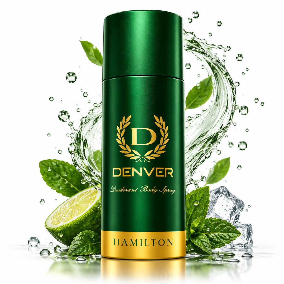 DENVER Hamilton & Caliber Deodorant, Long Lasting Deodorant Body Spray For Men 150ml