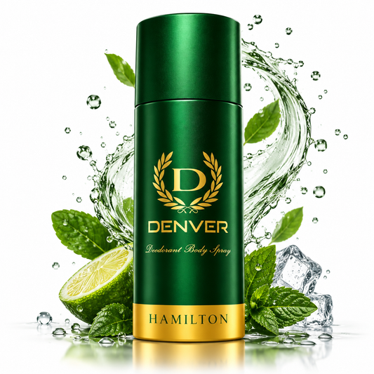 DENVER Hamilton & Caliber Deodorant, Long Lasting Deodorant Body Spray For Men 150ml