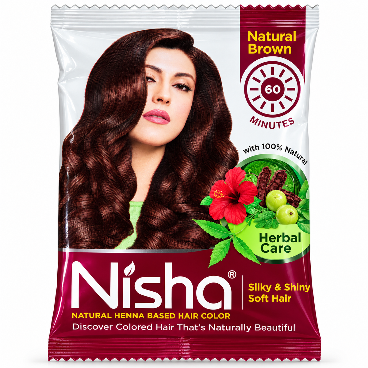 Nisha Natural Brown Henna Mehndi -15f