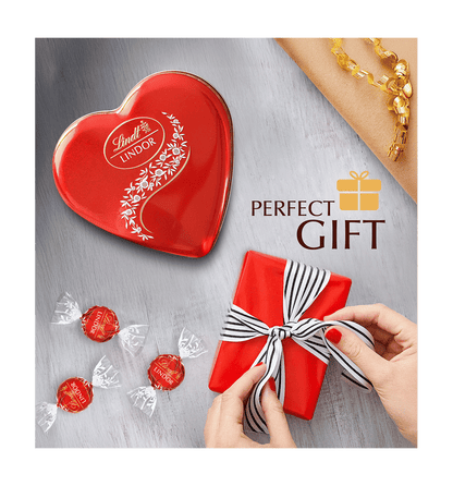 Imported Lindt Lindoor Heart Tin Choclate Gift Box
