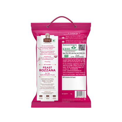 India Gate Feast ROZZANA Basmati Rice - 5kg