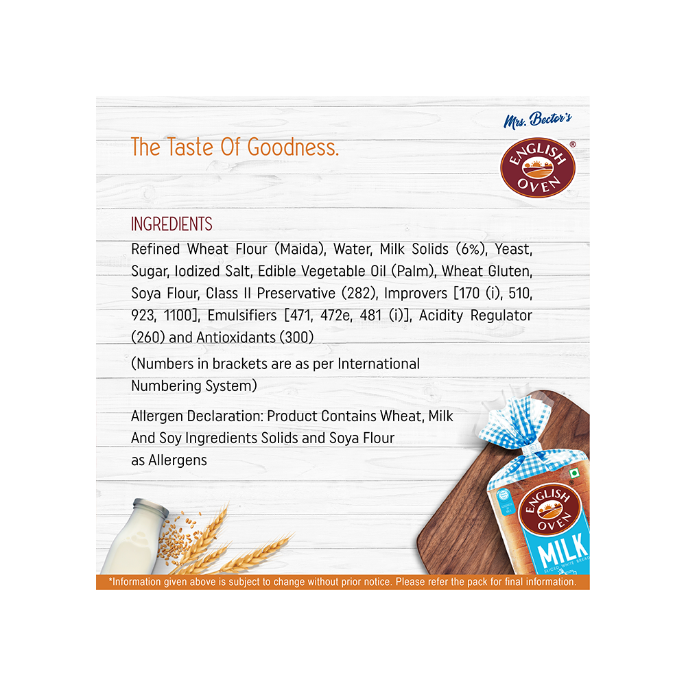 English Oven Milk Bread - 400g