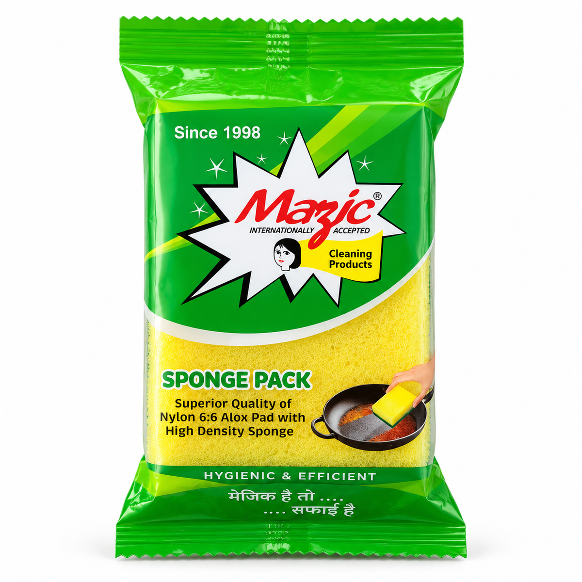 Magic Scrub Pad With Sponge