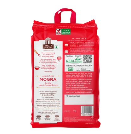 INDIA GATE MOGRA RICE - 10KG