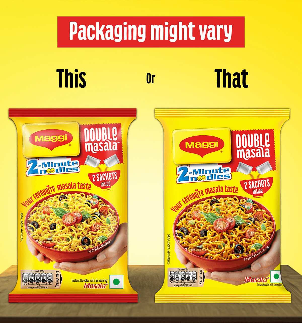 Maggie Double Masala Noodles - 95g