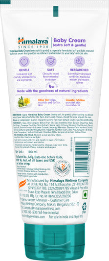 Himalaya Baby Cream, Face Moisturizer & Day Cream, For Dry Skin 100ml