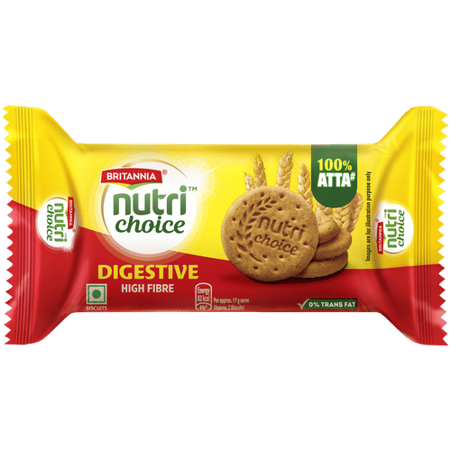 Britannia NutriChoice Digestive High Fibre Biscuits - 125g