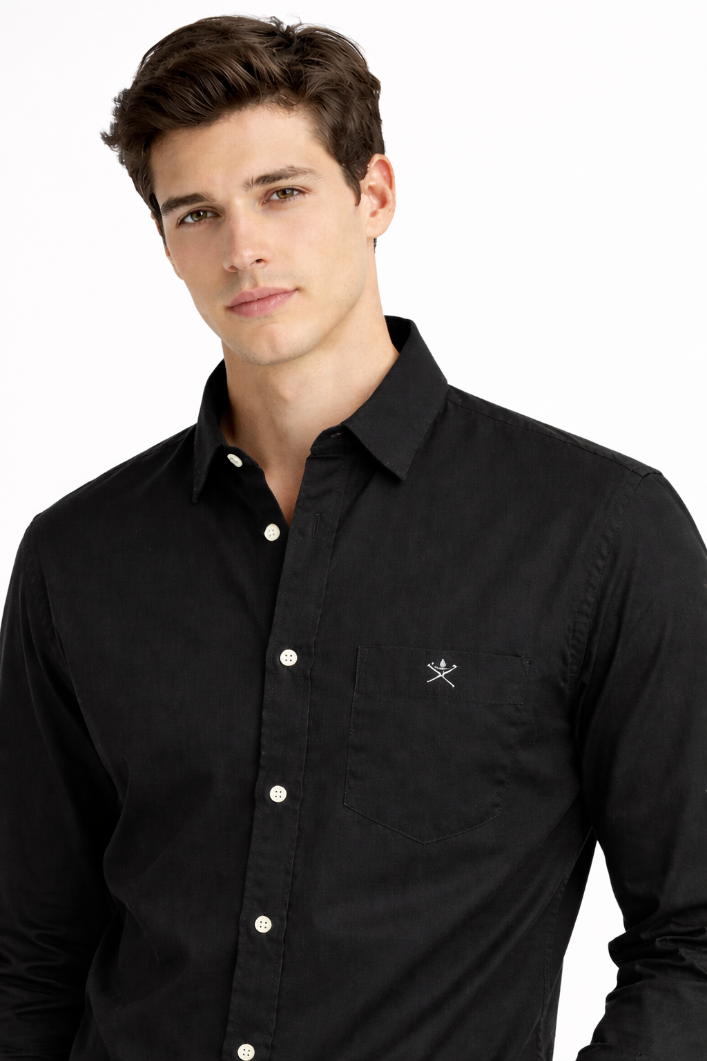 Hackett London Black Oxford Cotton Shirt
