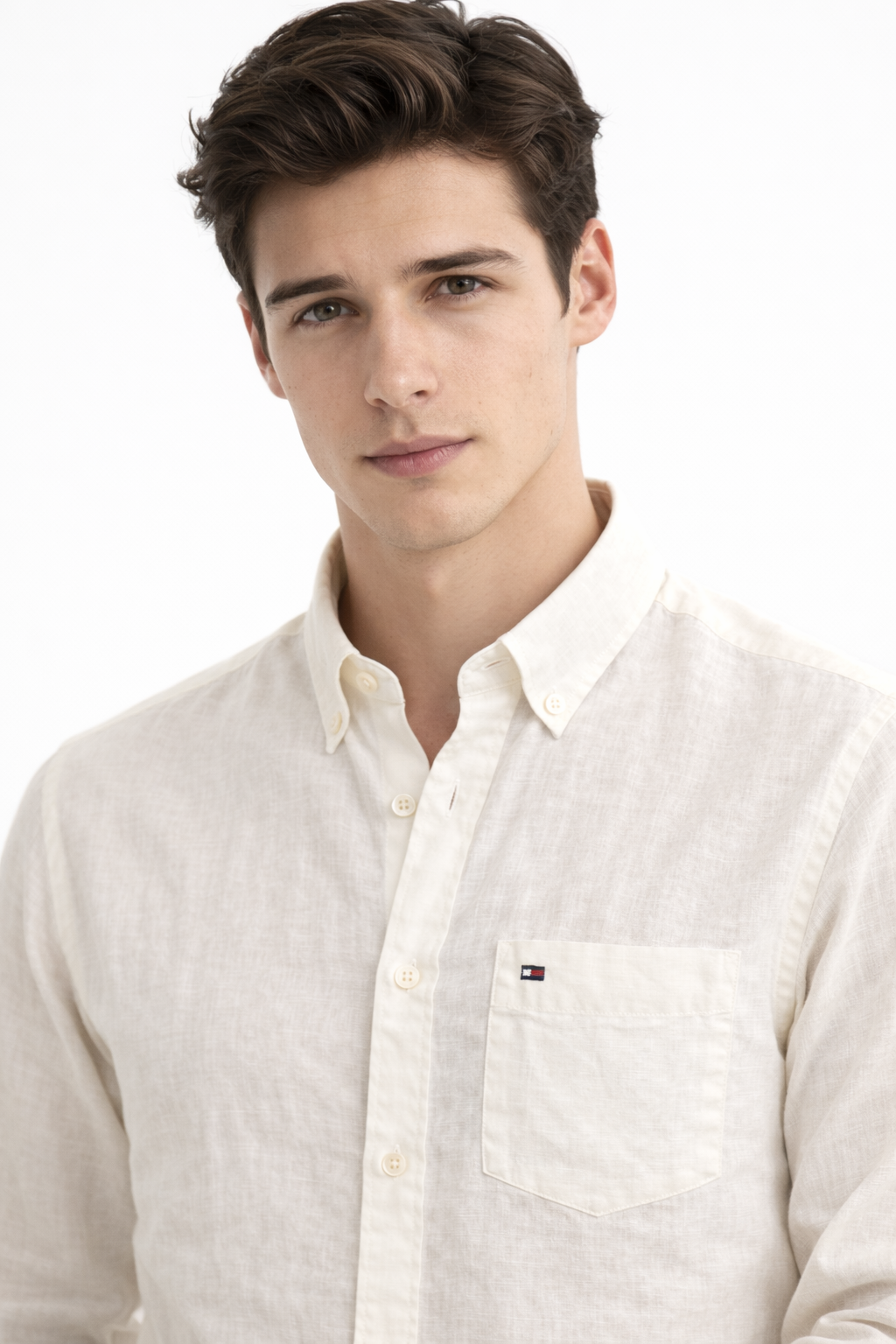 Tommy Hilfiger Off White Linen Shirt – Premium Summer Special