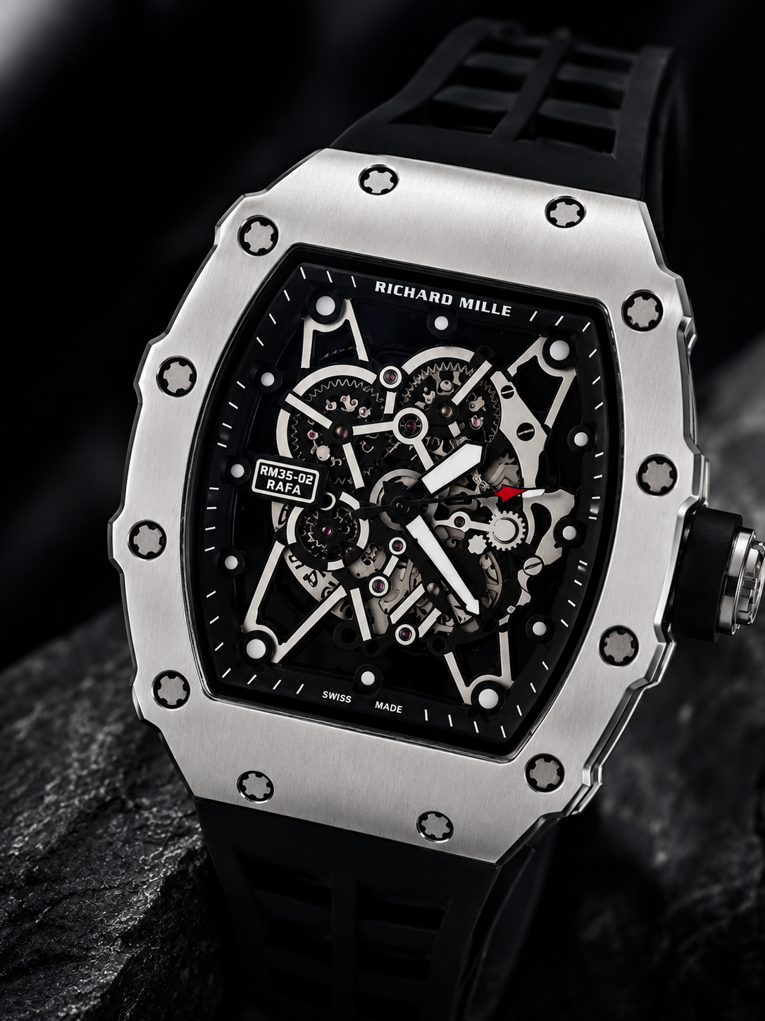 RM 027-01 Tourbillon Black Silver Sapphire