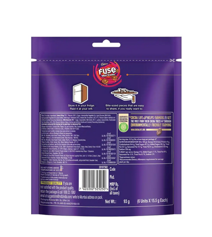 Cadbury Fuse Mini Treats Choclate Pack - 93g (6Unit × 15.5g)