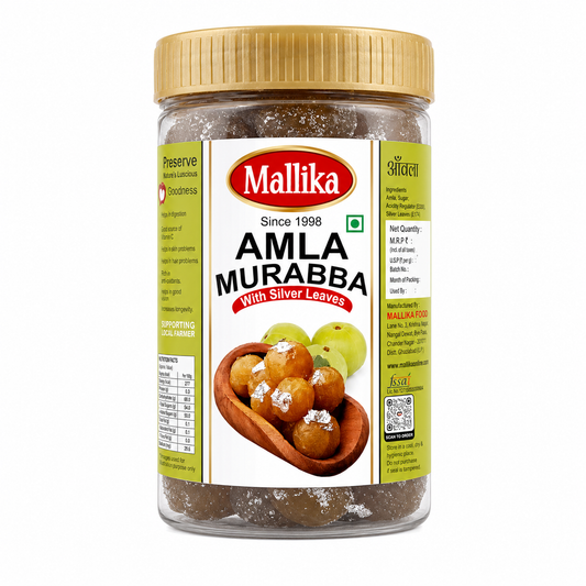 Amla Murabba with Silver Leaves - 900g