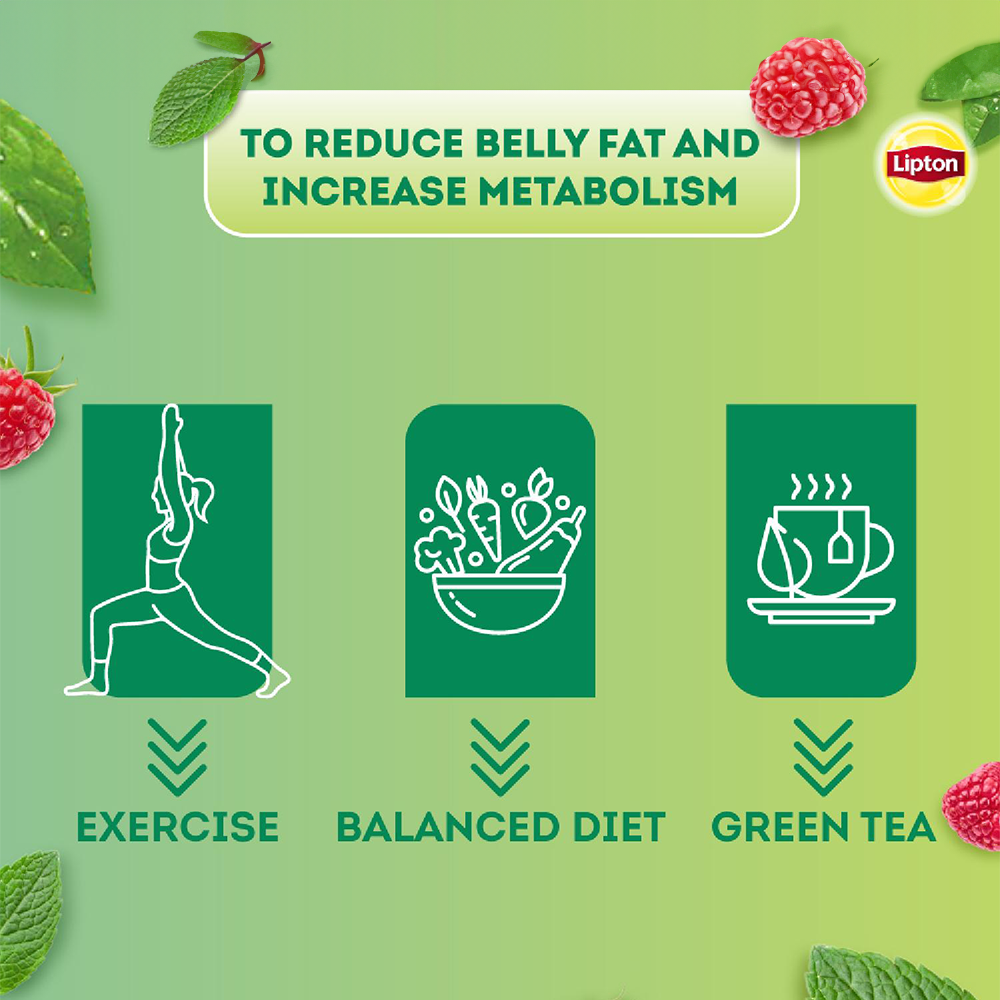 Lipton Raspberry Mint Green Tea - 25N