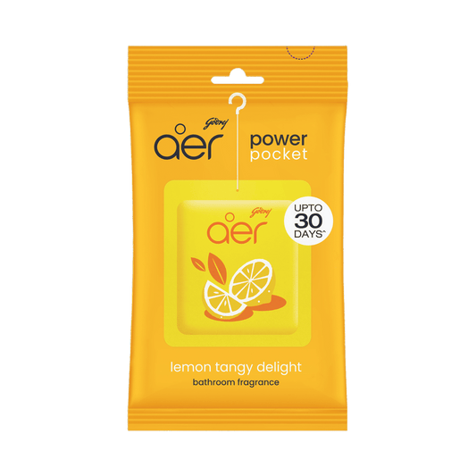 Godrej Aer Power Pocket Lemon Tangy Delight Bathroom Fragrance 10 Gm