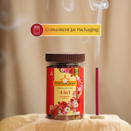 Mangaldeep Bambooless 4-in-1 Dry Dhoop Sticks 100g