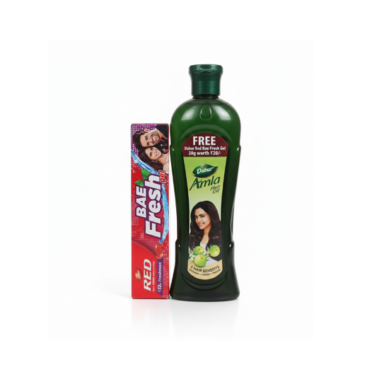 Dabur Amla Hair Oil 223 ml Free Dabur Red Bae Fresh Gel 38g