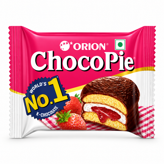 Orion Chocopie Real Strawberry - 1 Pcs