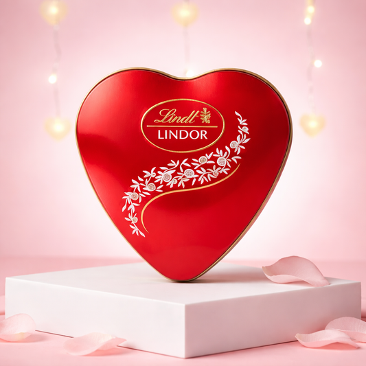 Imported Lindt Lindoor Heart Tin Choclate Gift Box