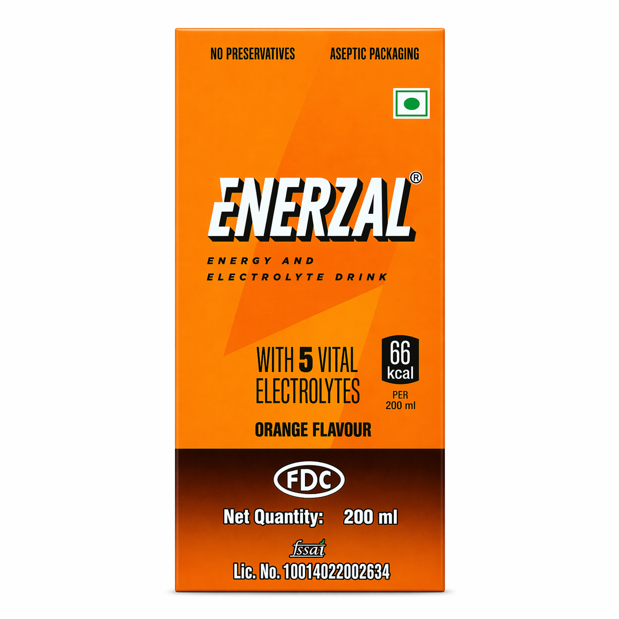 Enerzal Orange Flavour Energy Drink - 200ml