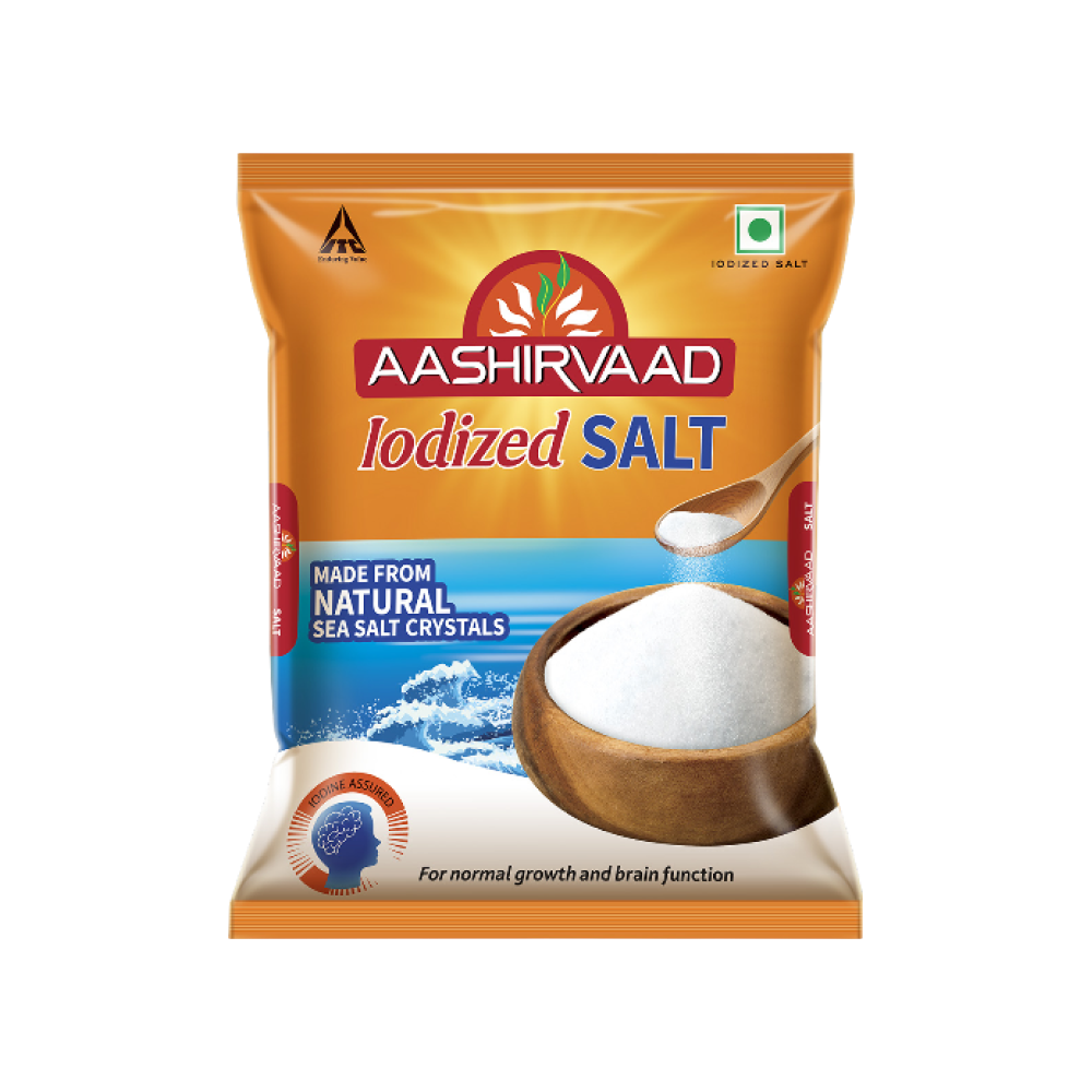 Aashirvaad Iodized Natural Salt - 1 kg