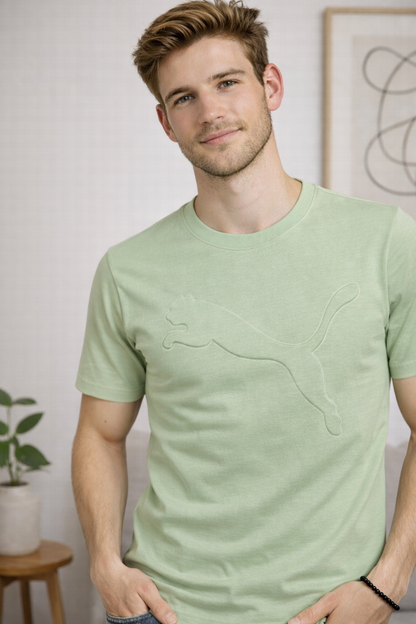 PUMA Regular Fit Round Neck Cotton T-Shirt