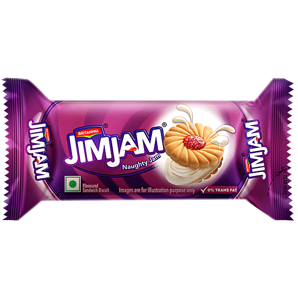 Britannia Jim Jam Sandwich Creme Biscuits - 62g