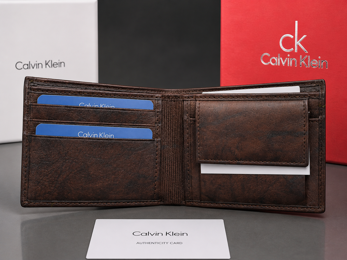 Calvin Kalien Geniune Leather Brown Wallet