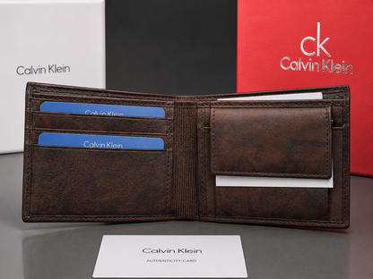 Calvin Kalien Geniune Leather Brown Wallet
