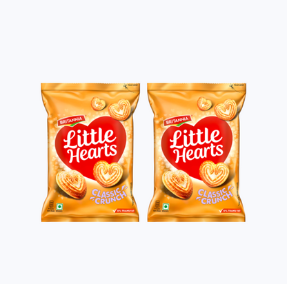 Britannia Little Hearts classic Crunch Biscuit - Pack of 2