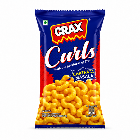 Crax Curls Chatpata Masala Puffs - 128g