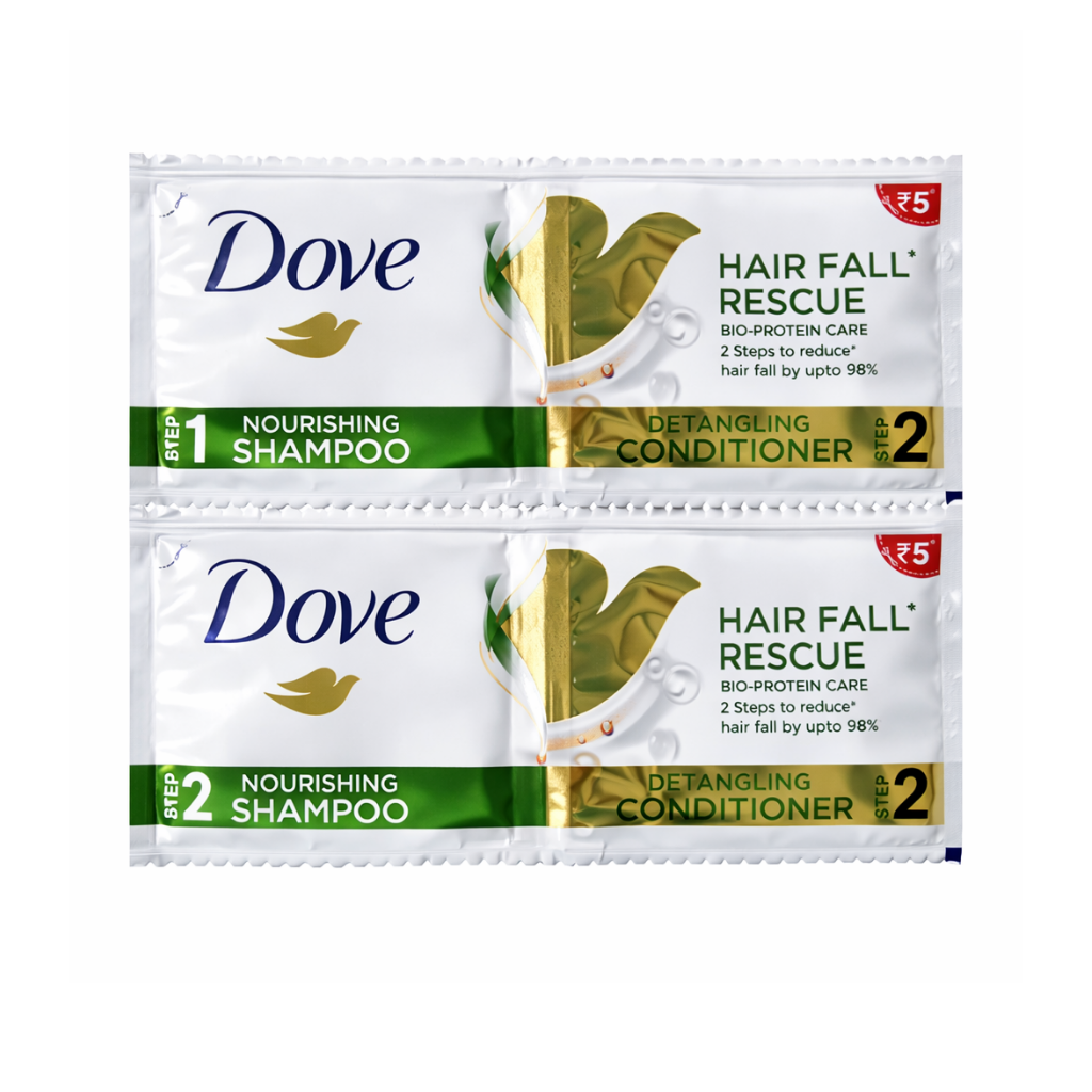 Dove Nourishing Shampoo With Conditioner - 2 Sachets