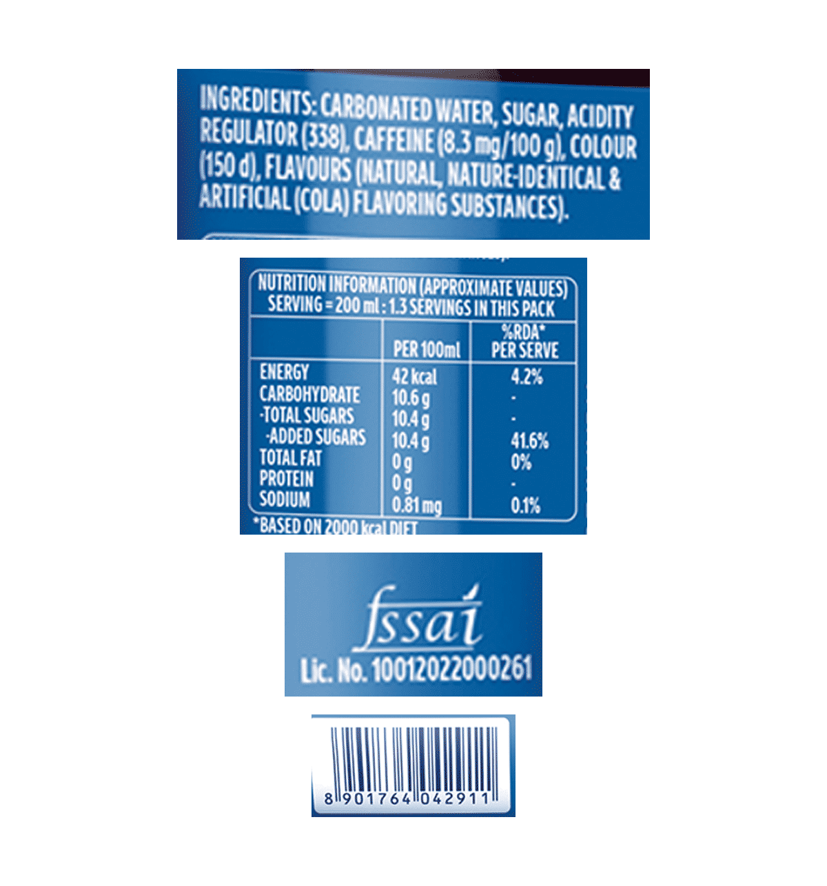 Thums Up Soft Drink - 250ml