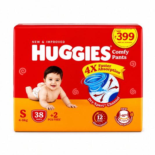 Huggies Comfy Pants - S Size - 38Pcs +2