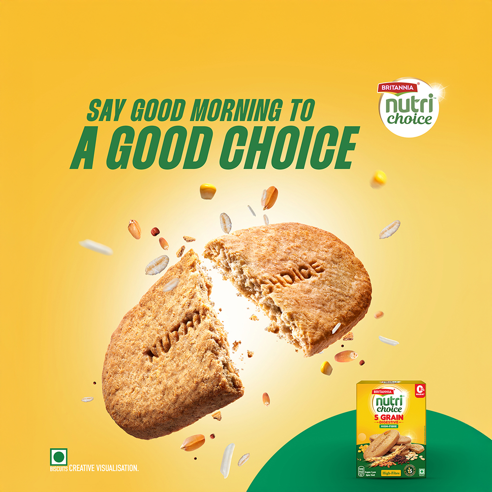 Britannia Nutri Choice 5 Grain Digestive Biscuits - 200g